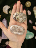 Flower Agate Palm Stone