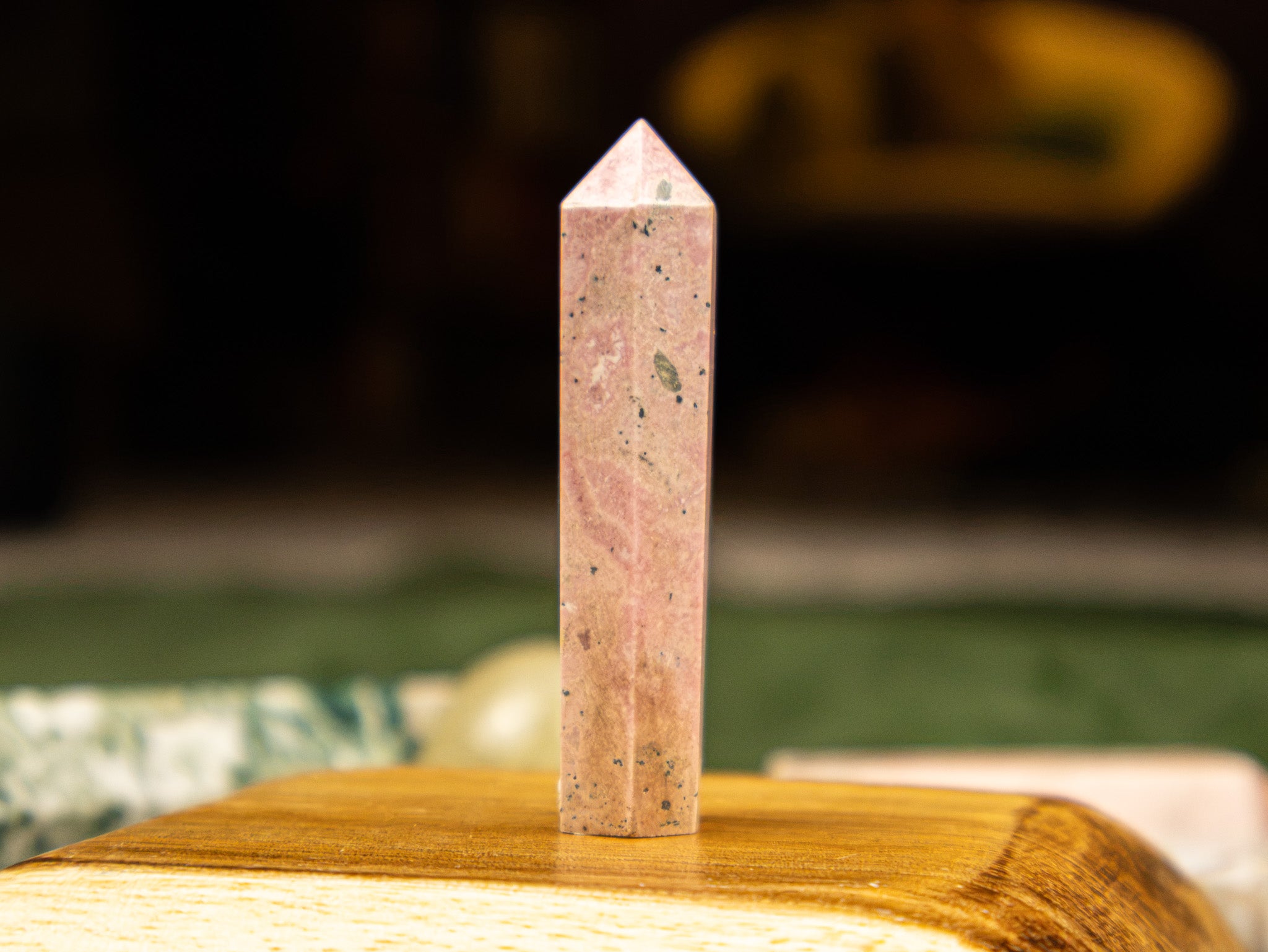 Peruvian Pink Rhodonite Tower