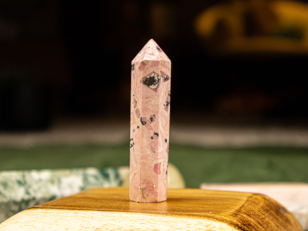 Peruvian Pink Rhodonite Tower