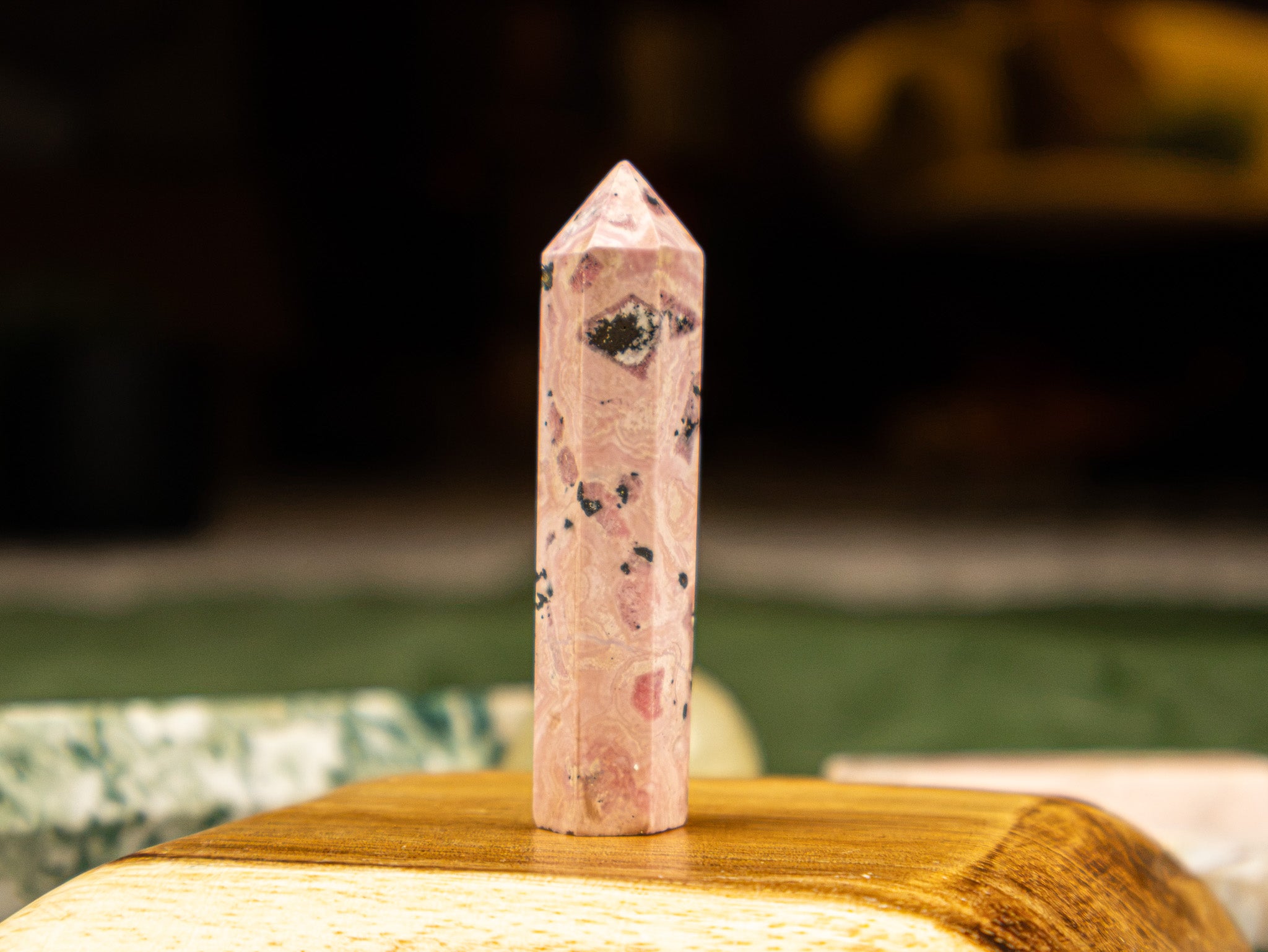 Peruvian Pink Rhodonite Tower