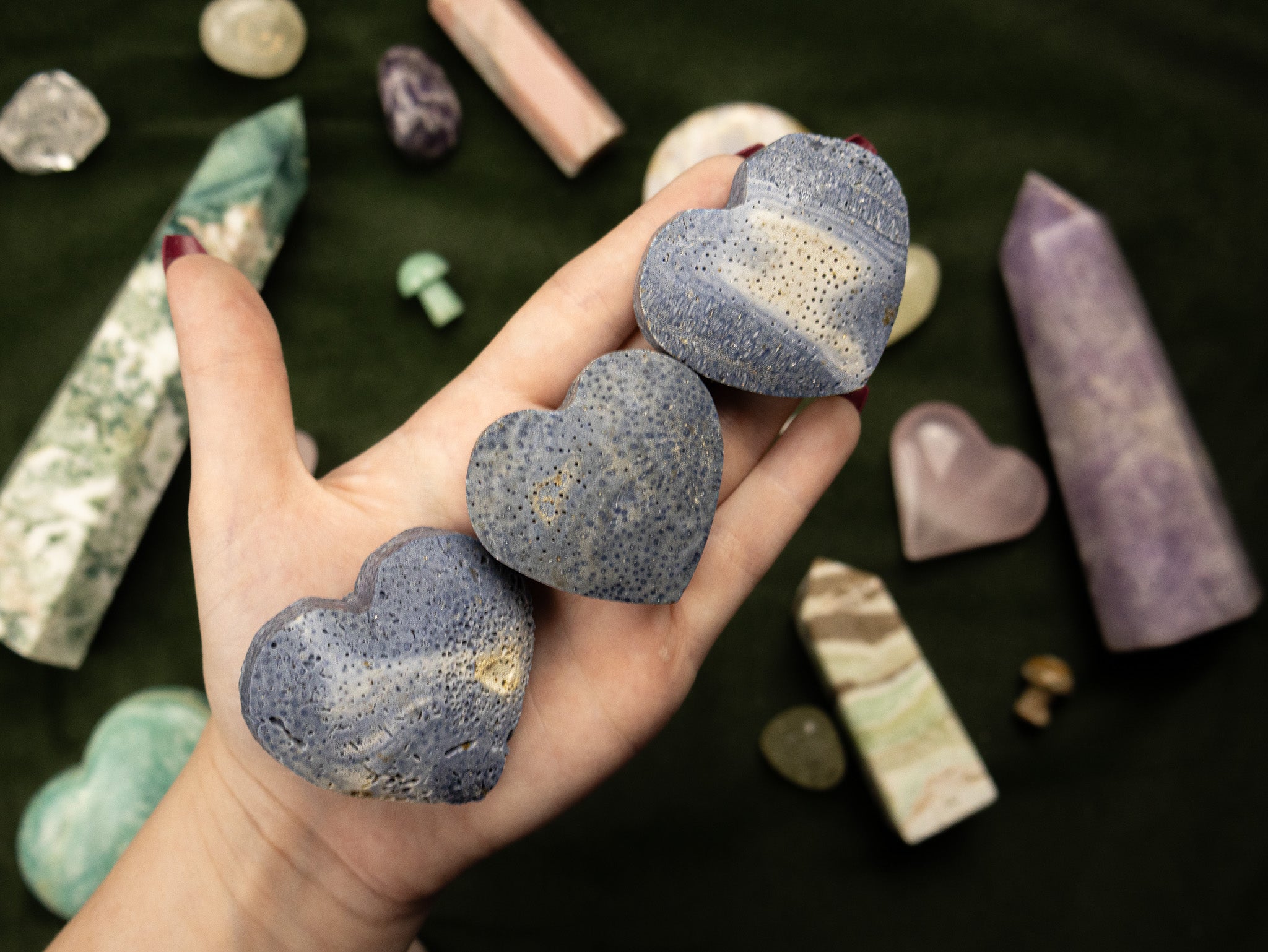 Blue Coral Heart
