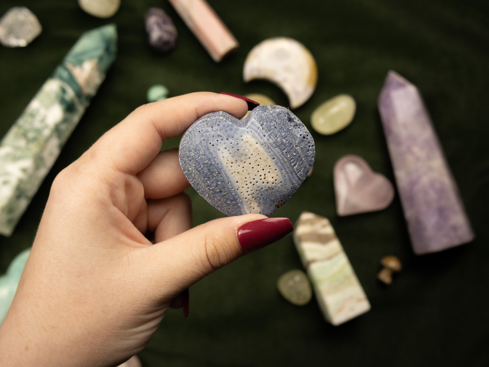 Blue Coral Heart