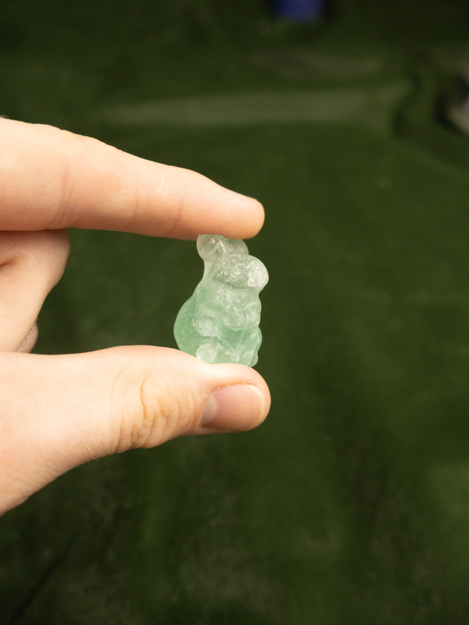 Green Flourite Bunny