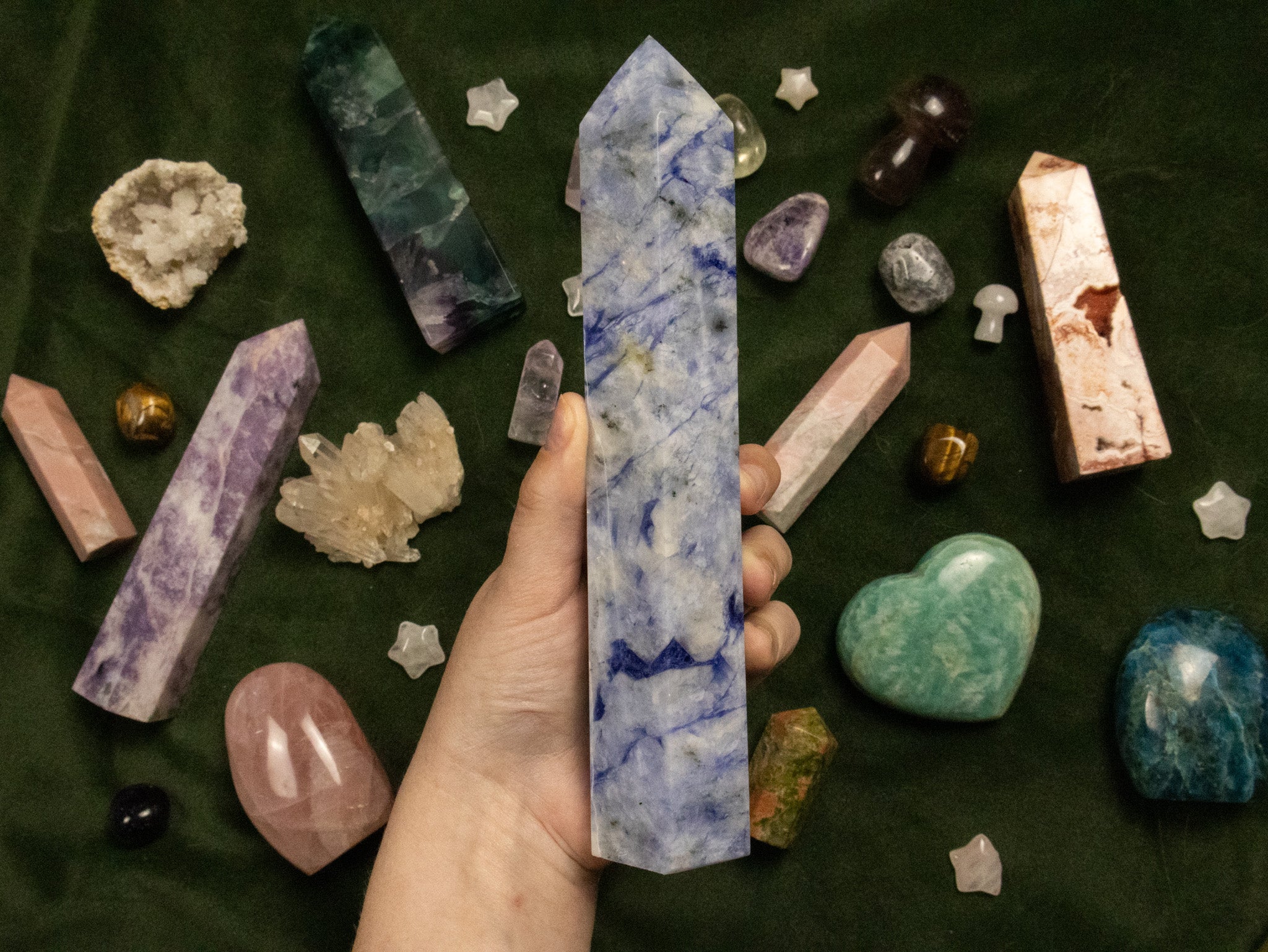 Blue Afghanite Statement Tower