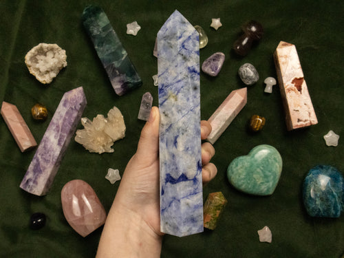 Blue Afghanite Statement Tower