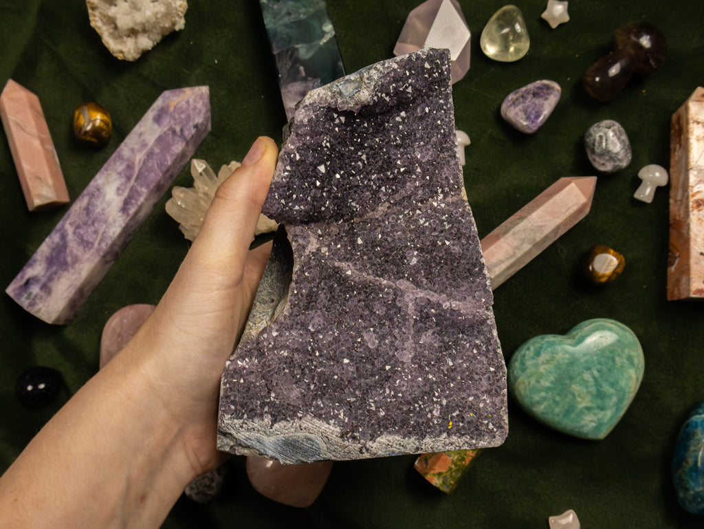 HUGE Purple Amethyst Cutbase