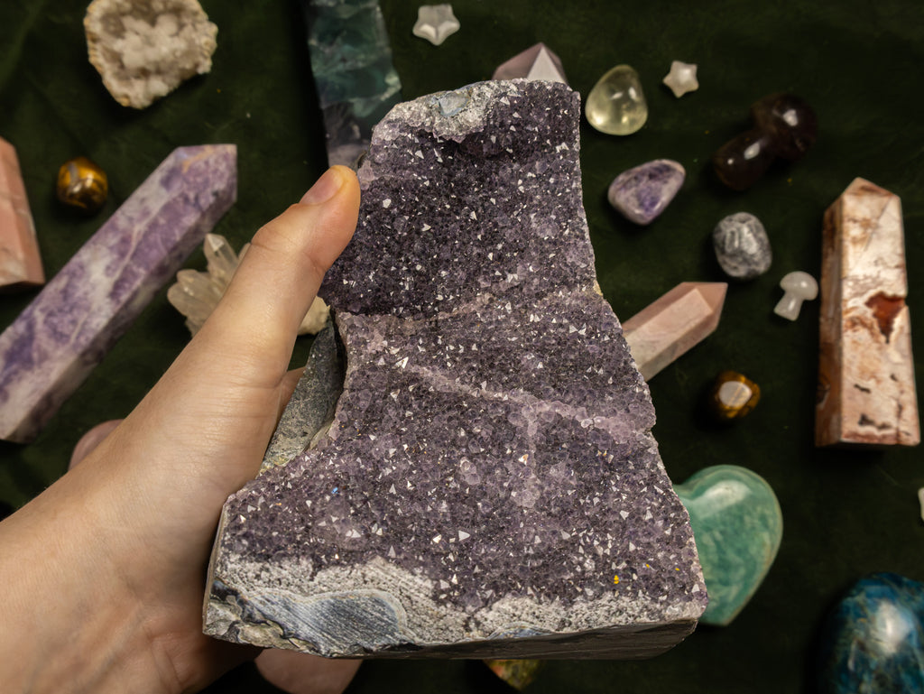 HUGE Purple Amethyst Cutbase