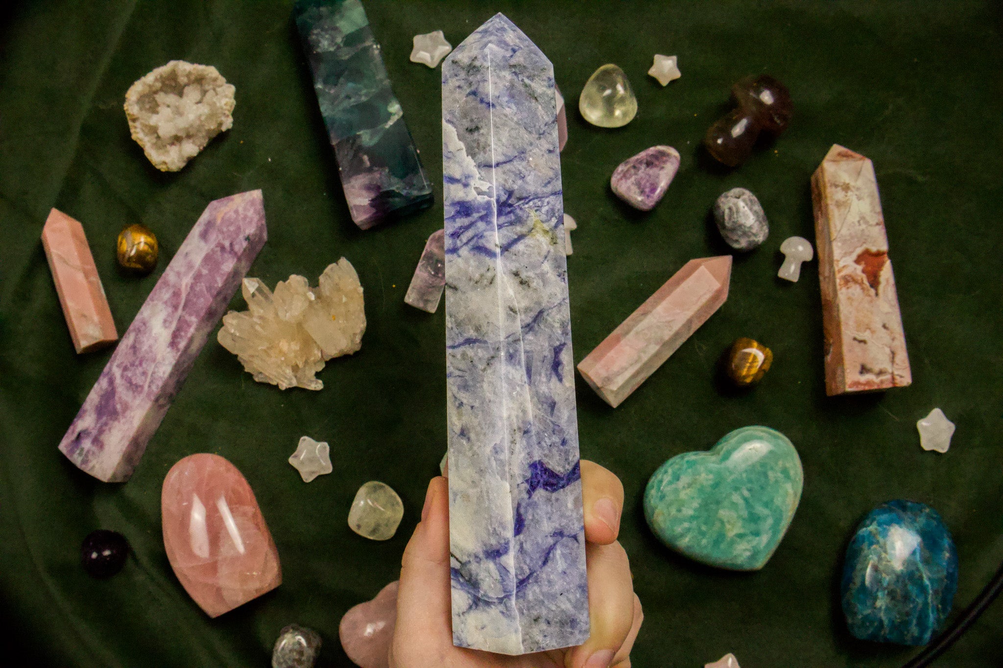 Blue Afghanite Statement Tower