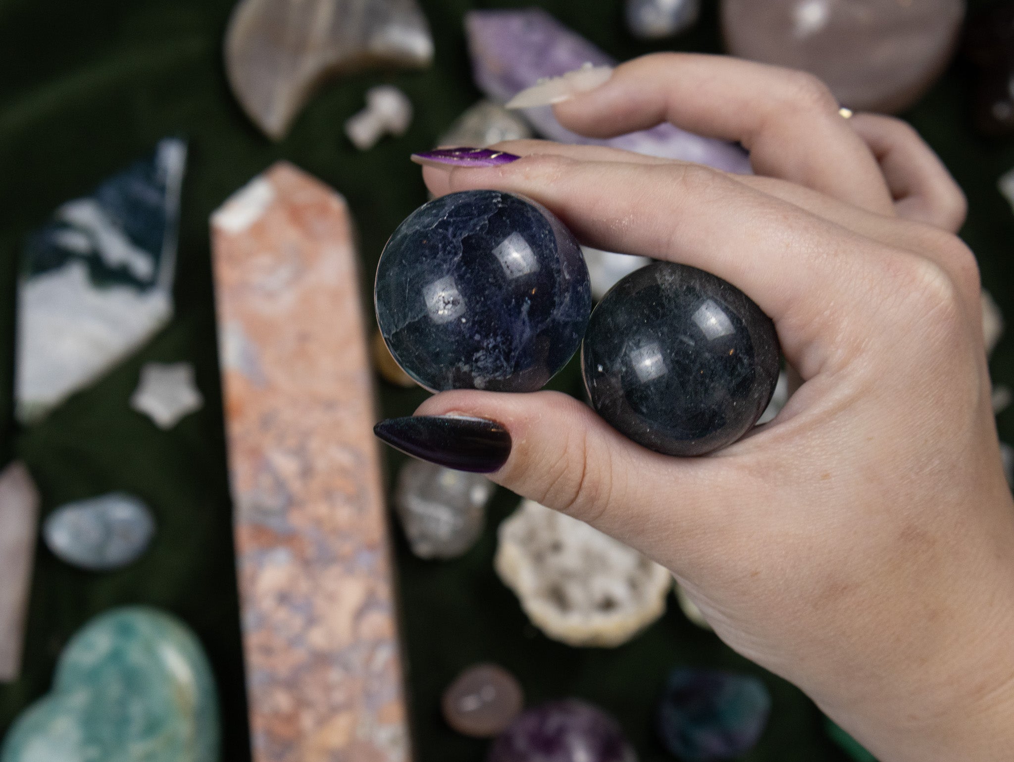 Blue Fluorite Sphere