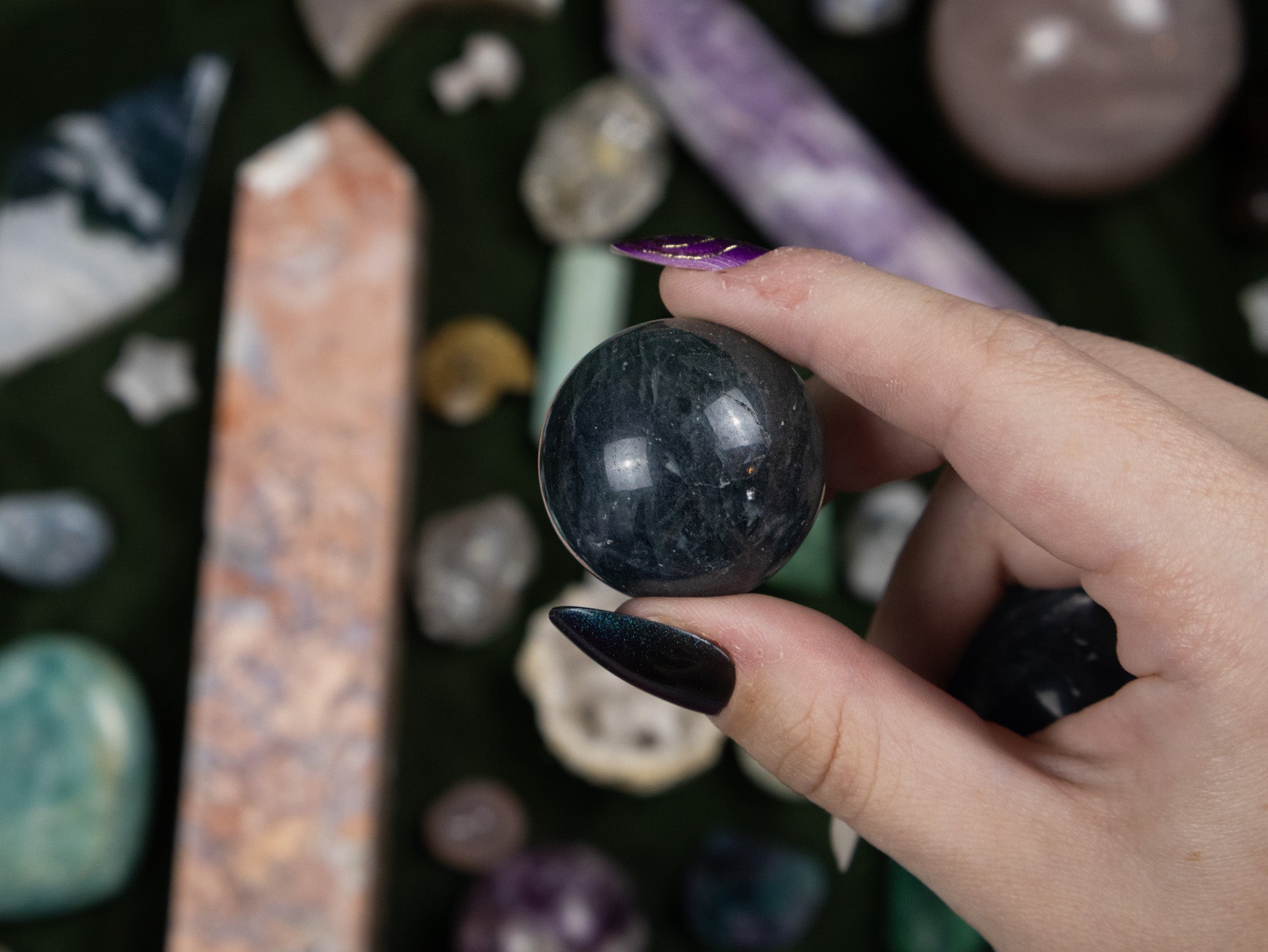 Blue Fluorite Sphere