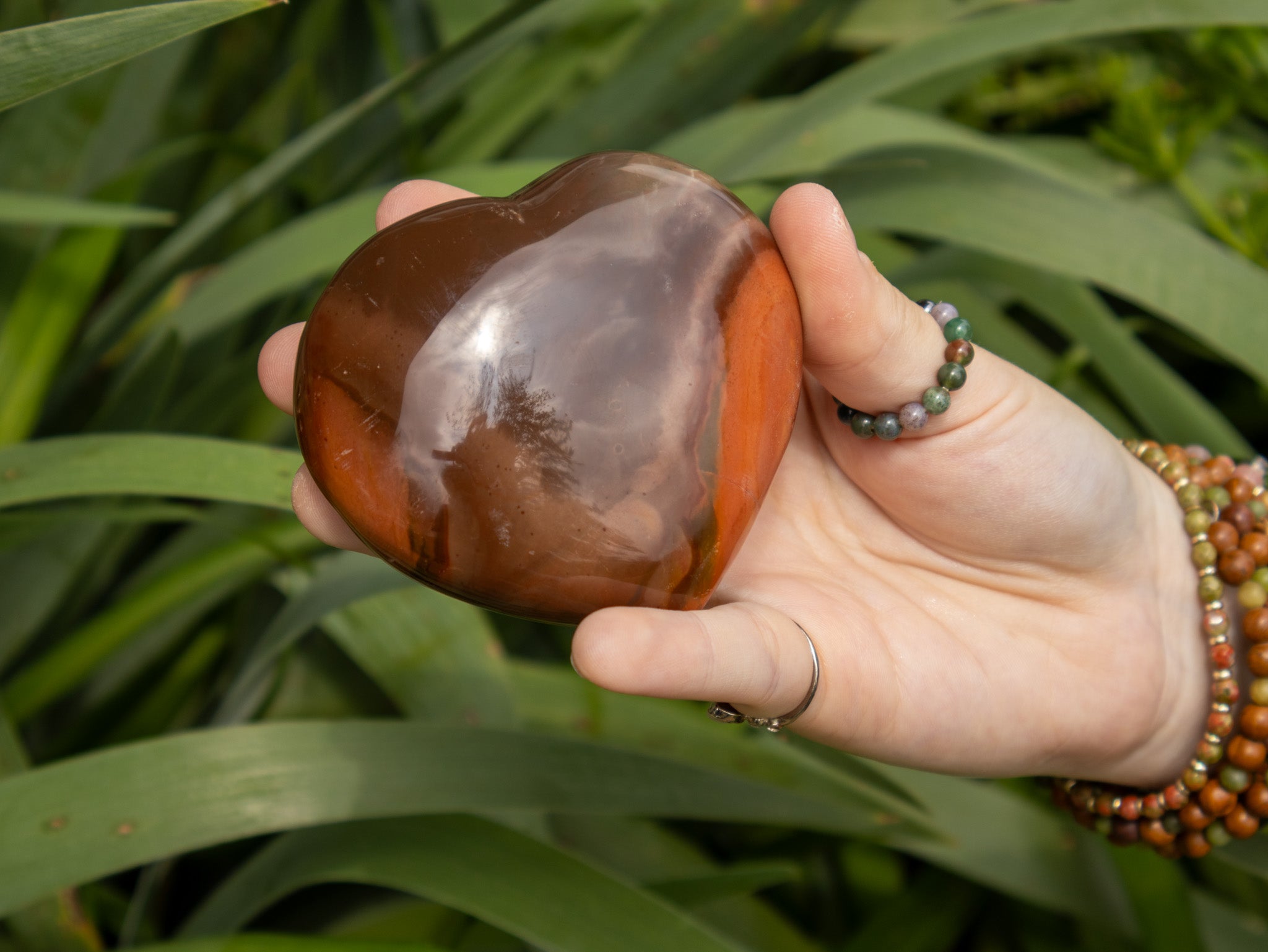 Polychrome Jasper Heart