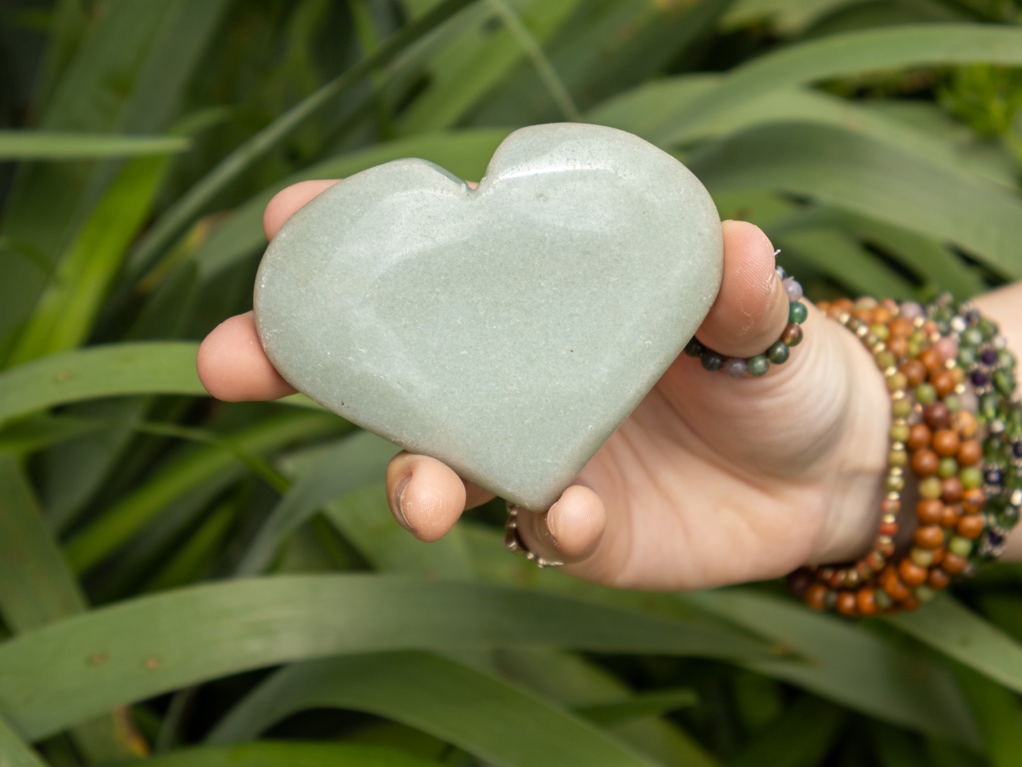 Green Adventurine Heart