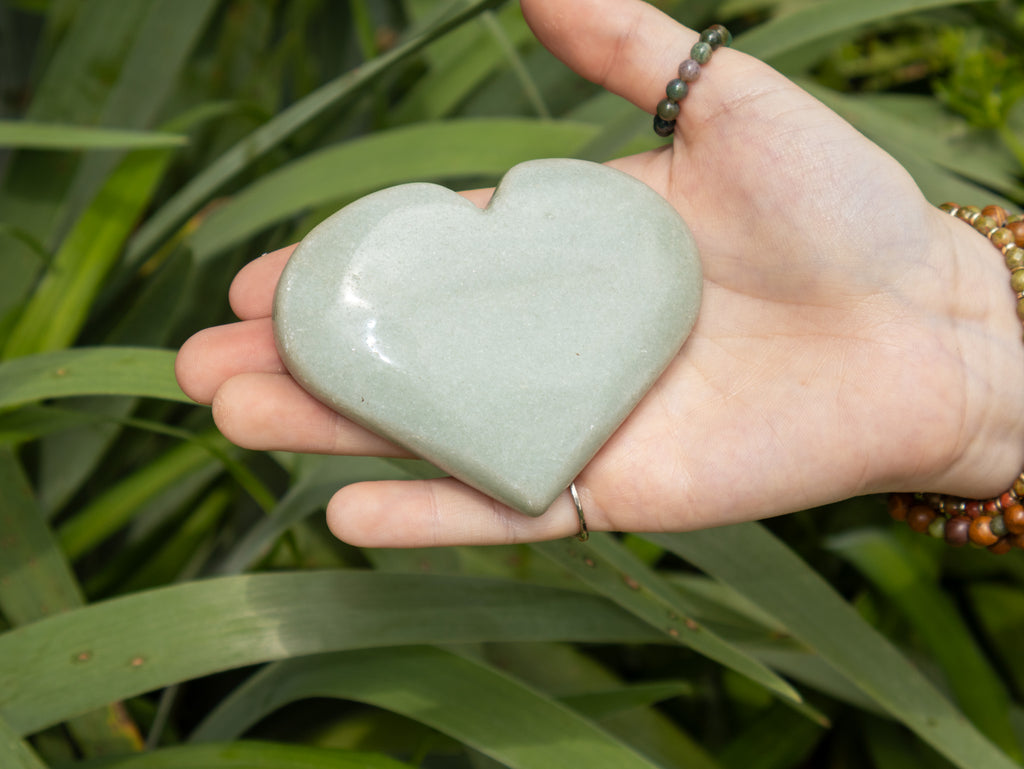 Green Adventurine Heart