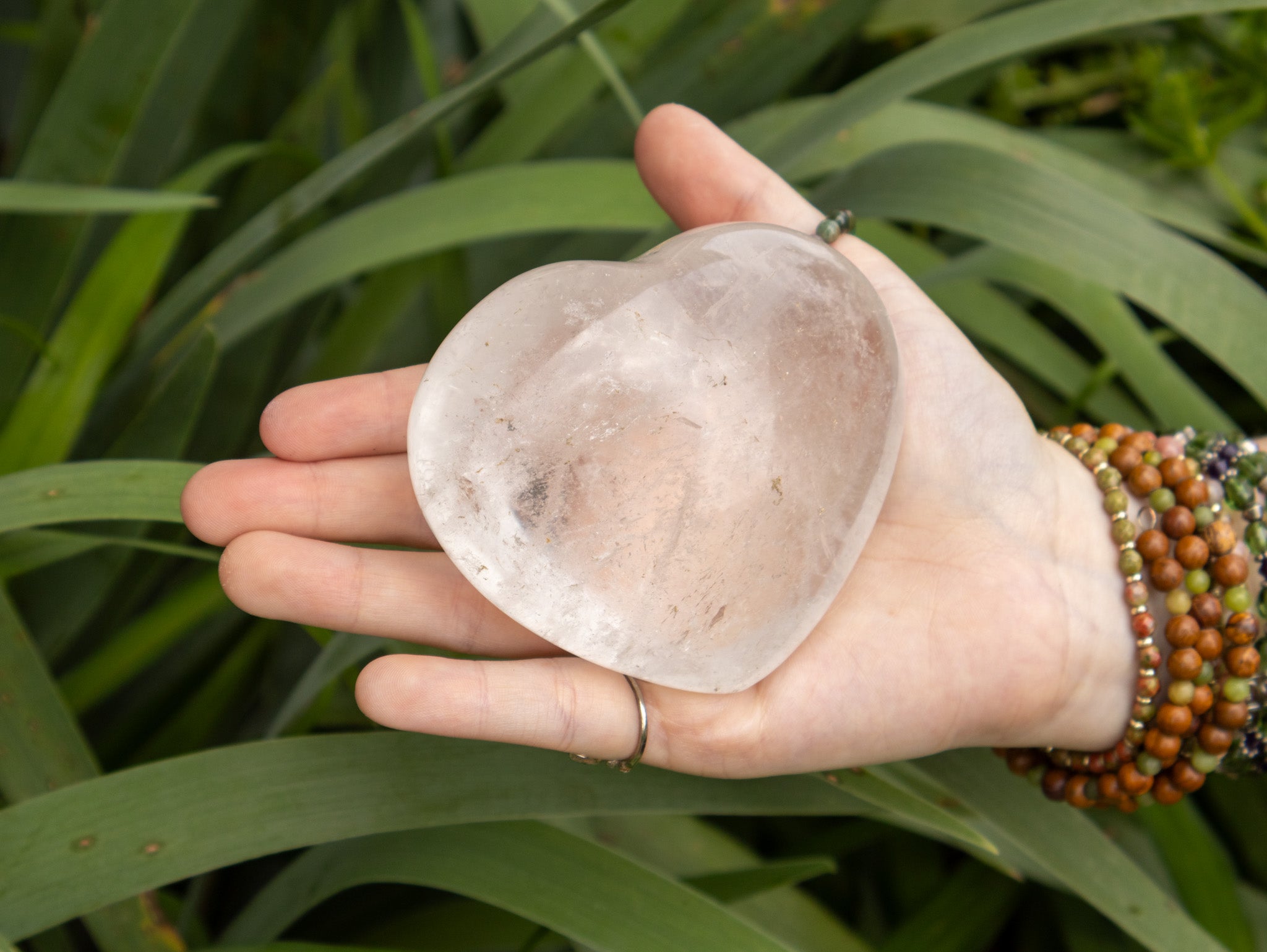 Clear Quartz Heart